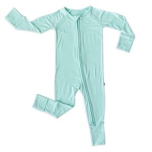 Little Sleepies Light Aqua Blue Zippy